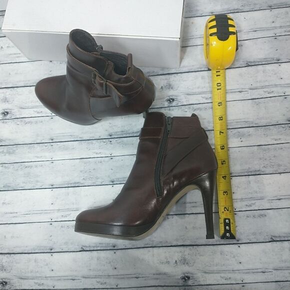 Boots Booties Jonak Brown Size 38 US 7-7.5 - Picture 7 of 10